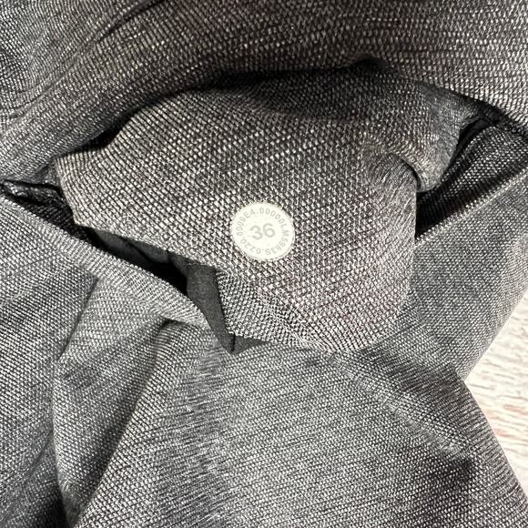 Lululemon ABC Pant Slim Tech Canvas 34" MENS 36 x 28 Heathered Black Jean - Picture 4 of 13